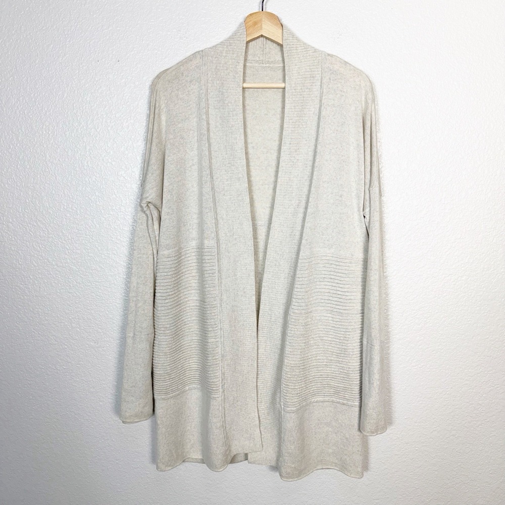 Lululemon Sit In Lotus Wrap Cardigan Sweater Womens Size S/M Merino Wool Cozy